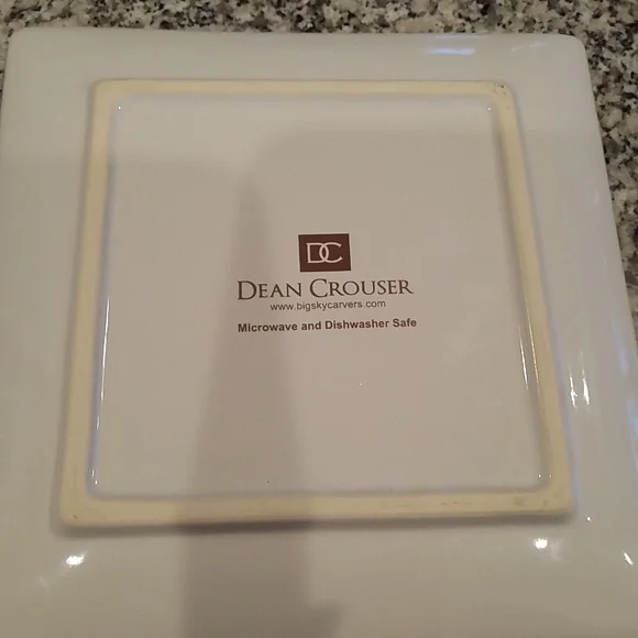 Dean Crouser Watercolor Bird White Ceramic Snack Tray - Picture 4 of 6